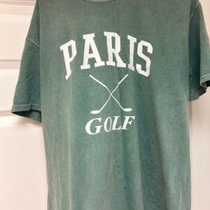 Paris Golf Green Short Sleeve Tee